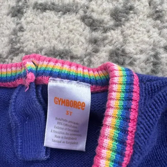 Gymboree Girls Art Supplies Future Artist Sweater Dress Size 3T - Picture 5 of 9